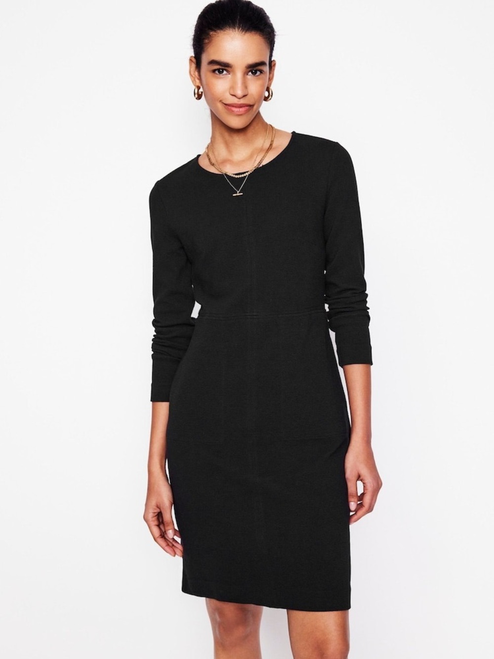 Boden Black Cornelia Ottoman Dress Size 8R
